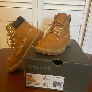 Timberland premium 6 in waterproof boot wheat nubuck - Toddler